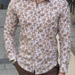 Seth Beige Patterned Shirt