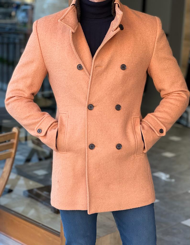 York Camel Double Breasted Coat