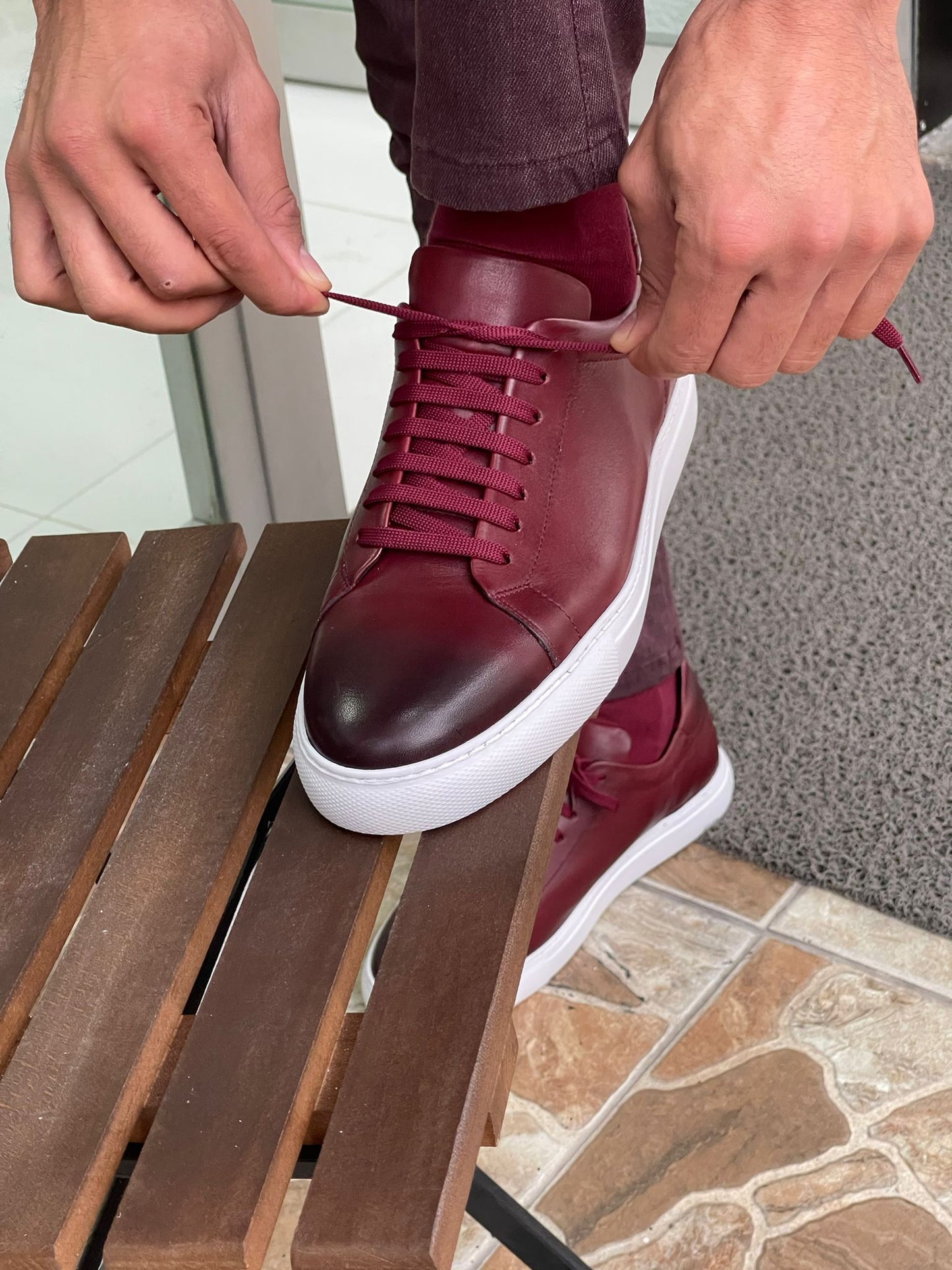 Madison Claret Red Sneakers