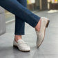 Quira Suede Beige Loafers