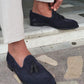 Napoca Suede Navy Blue Loafers