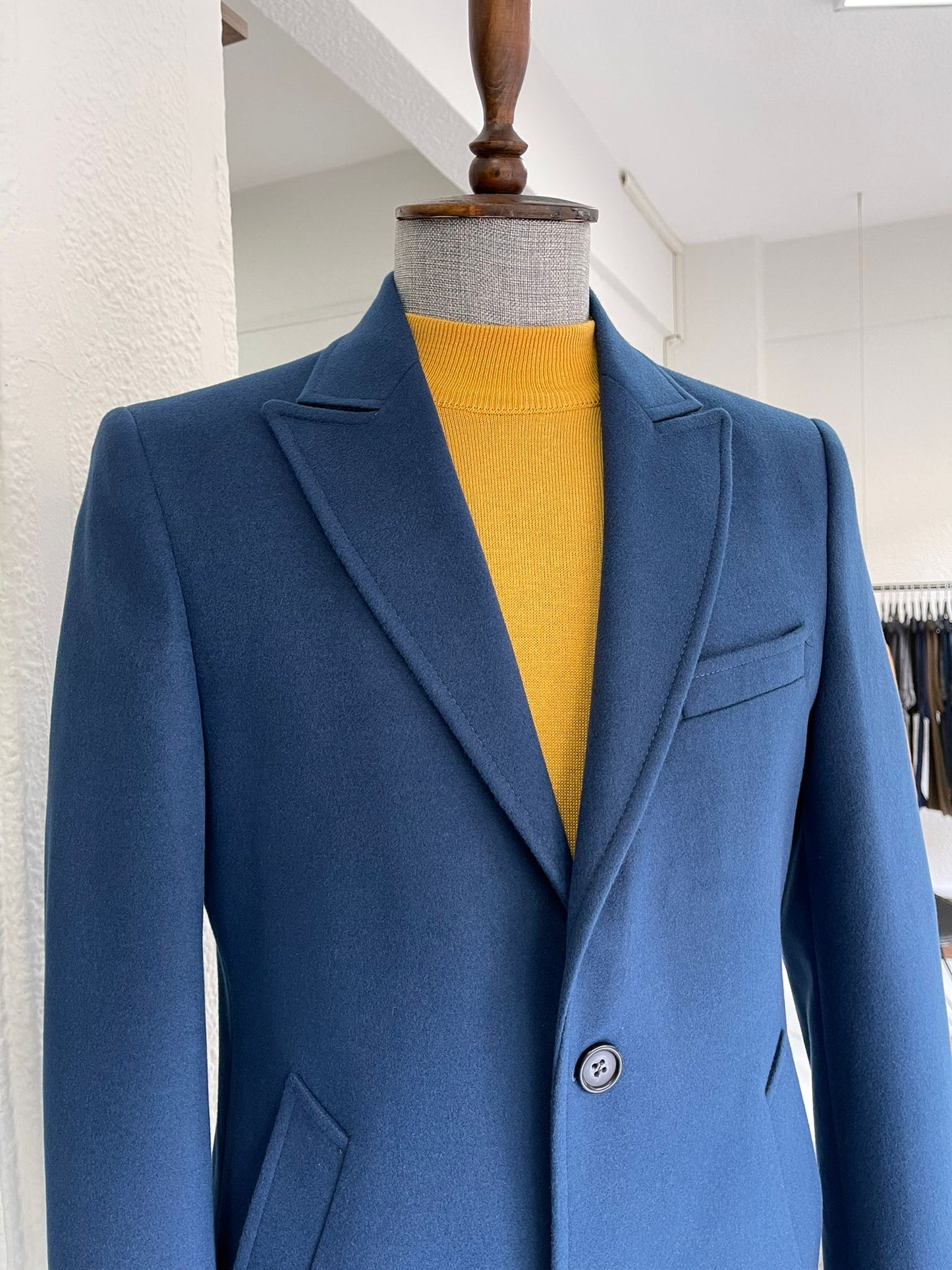 Hamilton Indigo Slim Fit Coat