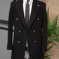 Geneva Black Double Breasted Coat