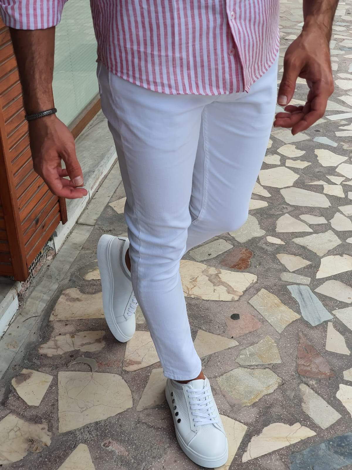 Guarda White Slim Fit Jeans