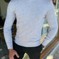 Henderson Gray Slim Fit Long Sleeve V-Neck Sweater