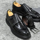 Isaac Black Leather Shoes