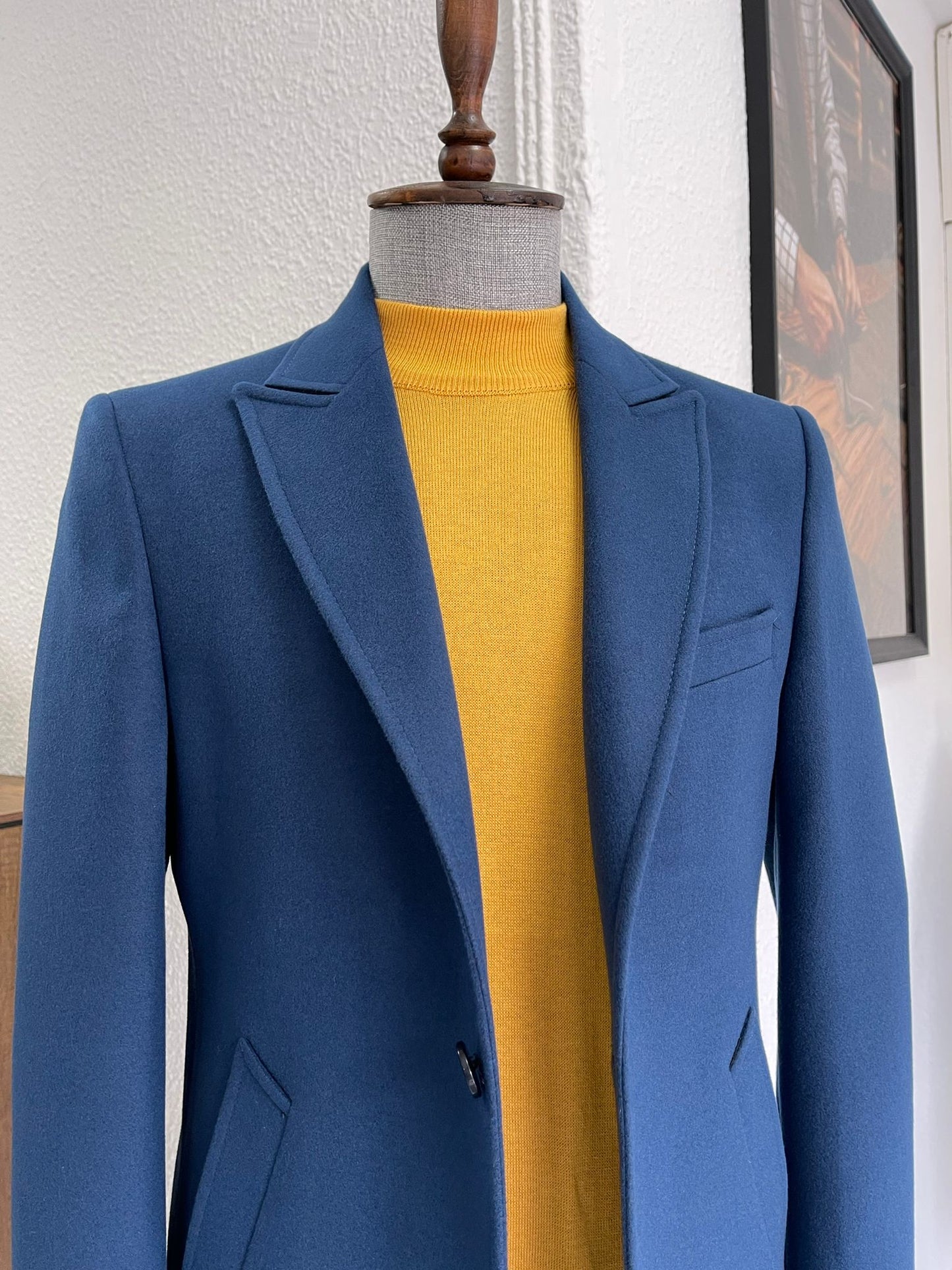 Hamilton Indigo Slim Fit Coat