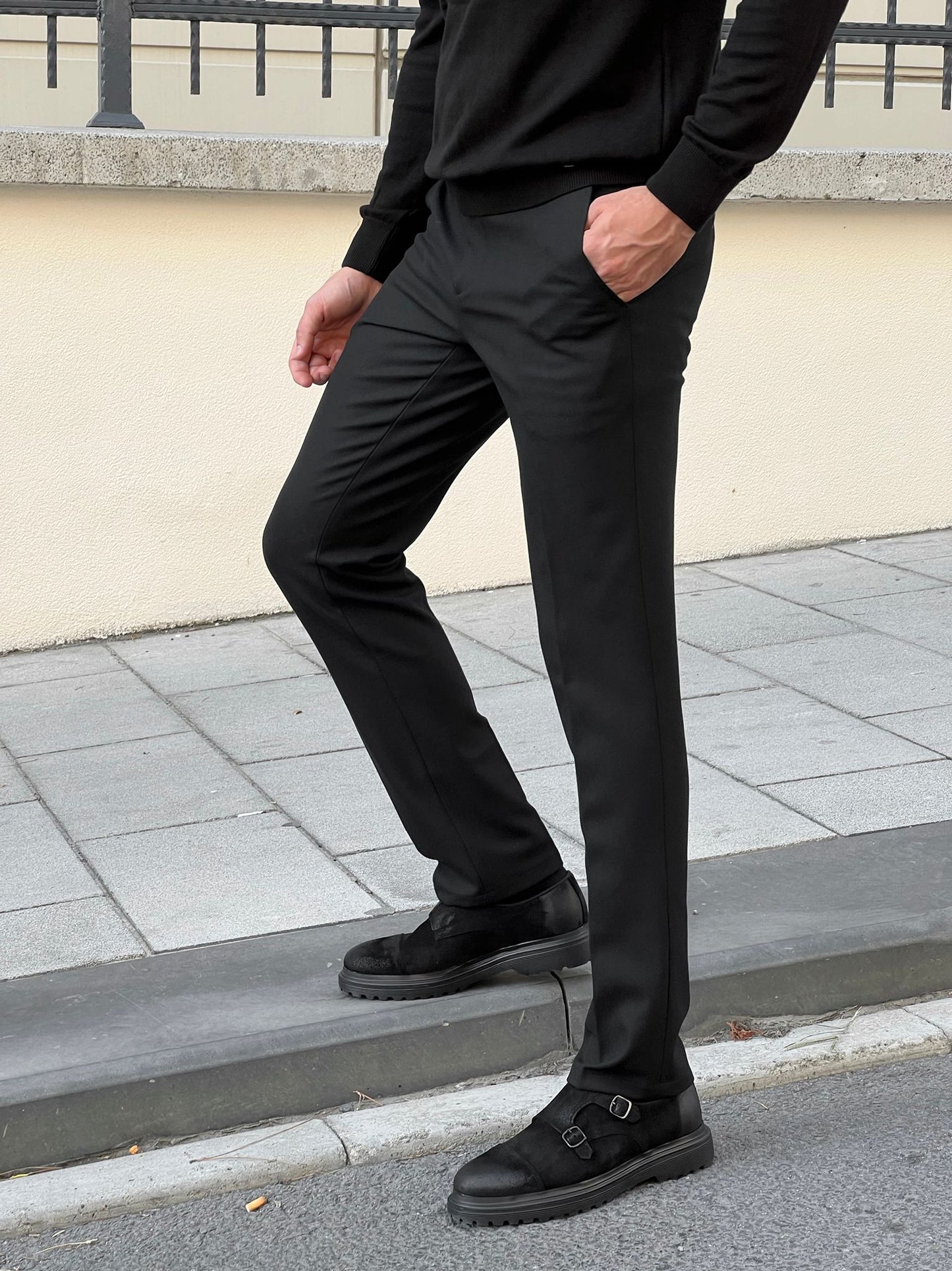 Sorrento Black Slim Fit Pants