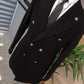 Geneva Black Double Breasted Coat