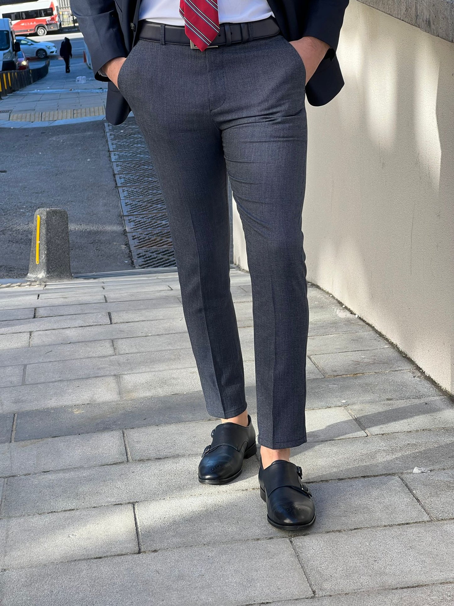 Mason Navy Blue Super Slim Fit Pants