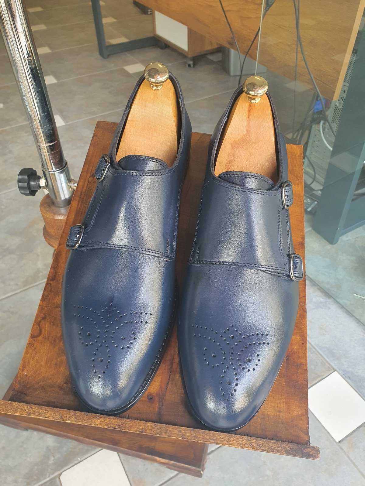 Stuttgart Navy Blue Sardinelli Shoes