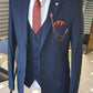 Varese Navy Blue Striped Slim Fit Suit