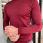 Jake Claret Red Slim Fit Sweater