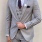 Parker Gray Plaid Slim Fit Suit