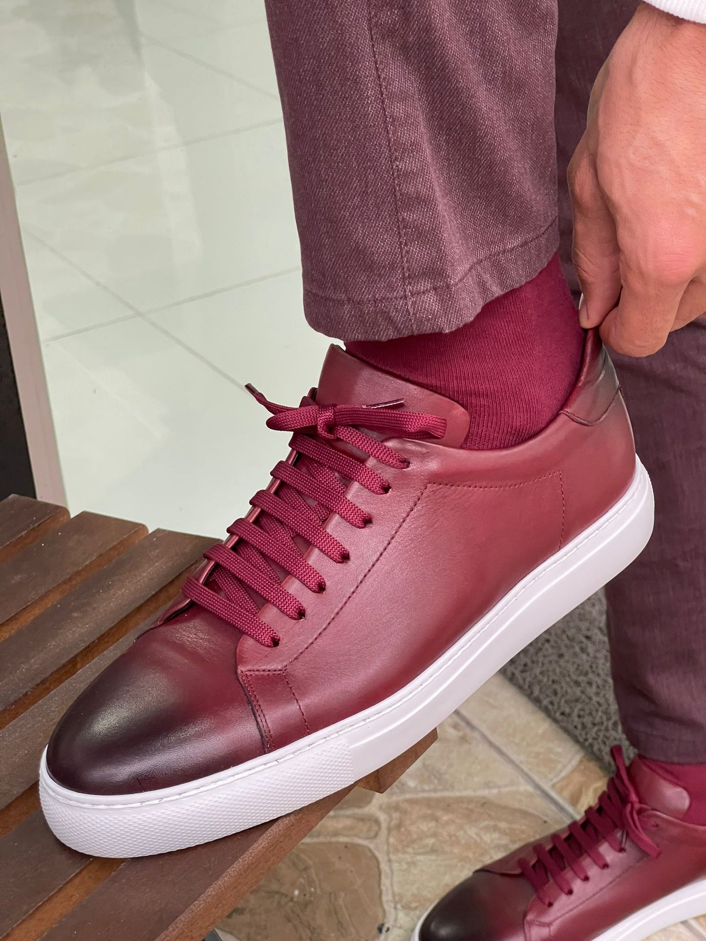 Madison Claret Red Sneakers