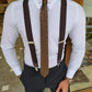 Atlanta White Chain Collar Slim Fit Shirt