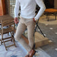 Napoca Ecru Slim Fit Sweater