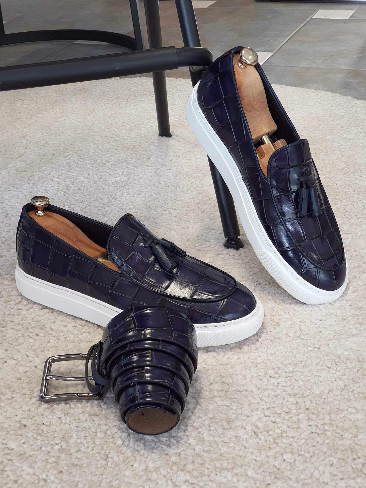 Varese Navy Blue Shoes