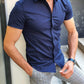 Vigo Navy Blue Short Sleeve Shirt