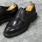 Isaac Black Leather Shoes