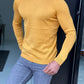 Dayton Mustard Slim Fit Half Turtleneck Sweater