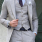 Parker Gray Plaid Slim Fit Suit