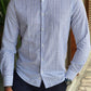Guarda Blue Striped Slim Fit Shirt