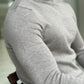 Hamilton Gray Slim Fit Turtleneck Sweater