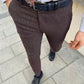Thomas Claret Red Super Slim Fit Pants