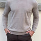 Rick Beige Turtleneck Sweater