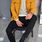 Catania Yellow Slim Fit Coat