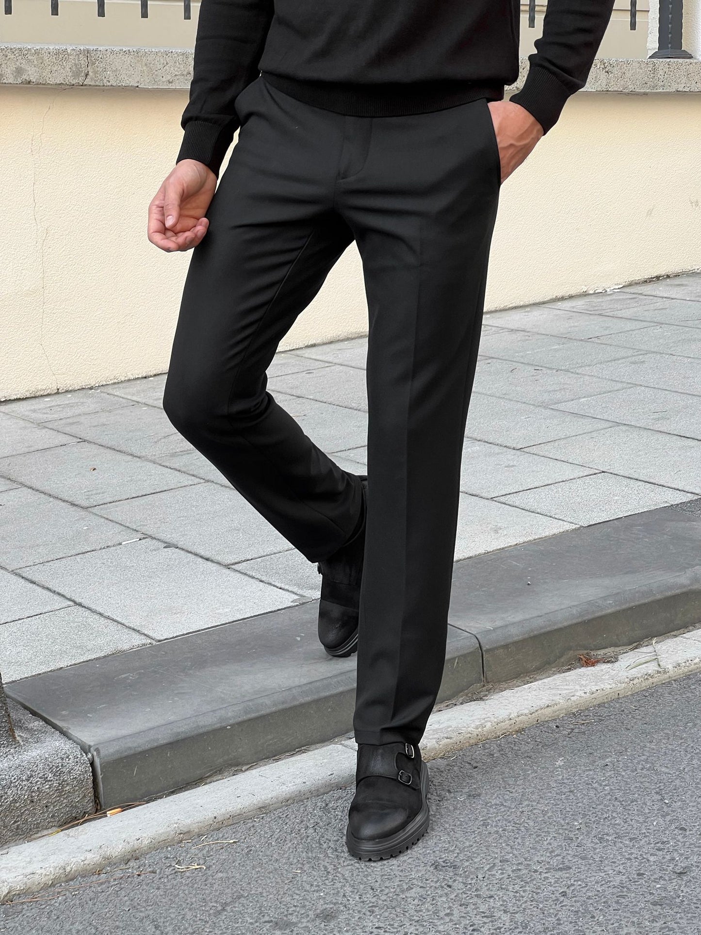 Sorrento Black Slim Fit Pants