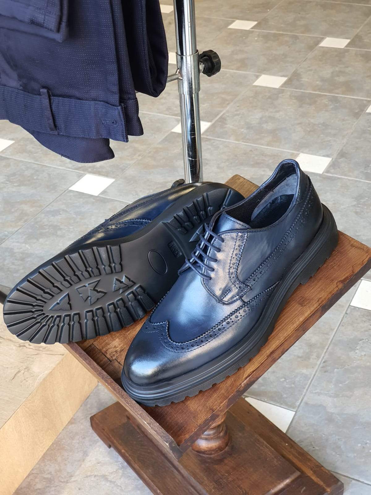 Elmore Navy Blue Sardinelli Shoes