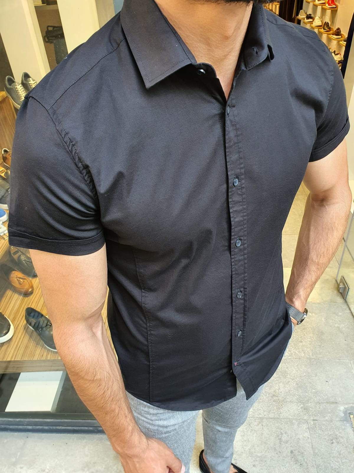 Vigo Black Short Sleeve Shirt