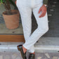 Geneva White Slim Fit Pants