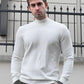 Tivoli White Half Turtleneck Sweater