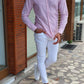 Guarda Red Striped Slim Fit Shirt
