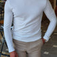 Napoca Ecru Slim Fit Sweater