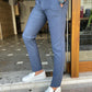 Perina Blue Slim Fit Trousers