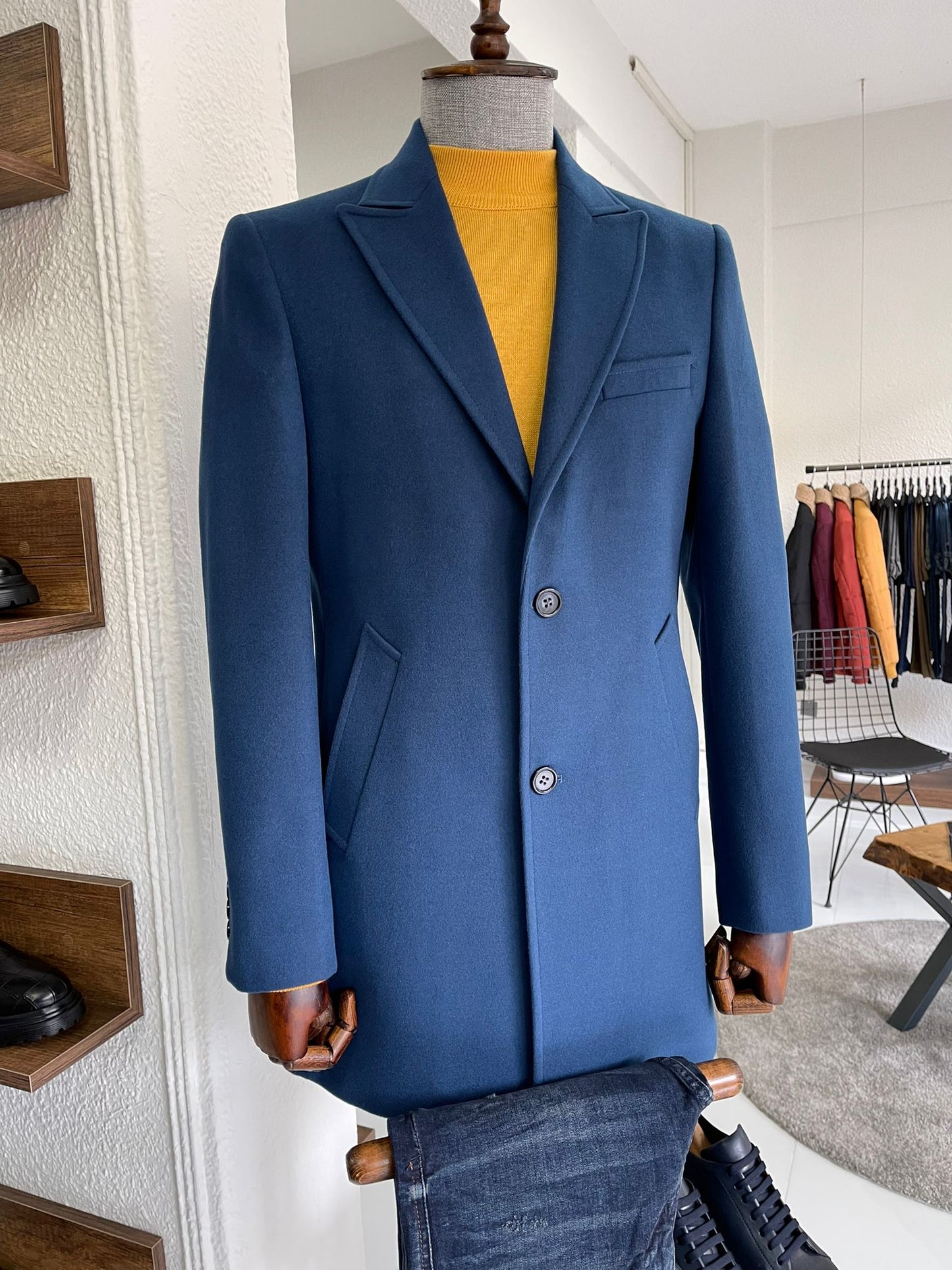 Hamilton Indigo Slim Fit Coat