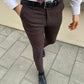 Thomas Claret Red Super Slim Fit Pants