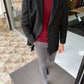 Denver Black Double Breasted Slim Fit Coat