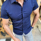 Vigo Navy Blue Short Sleeve Shirt