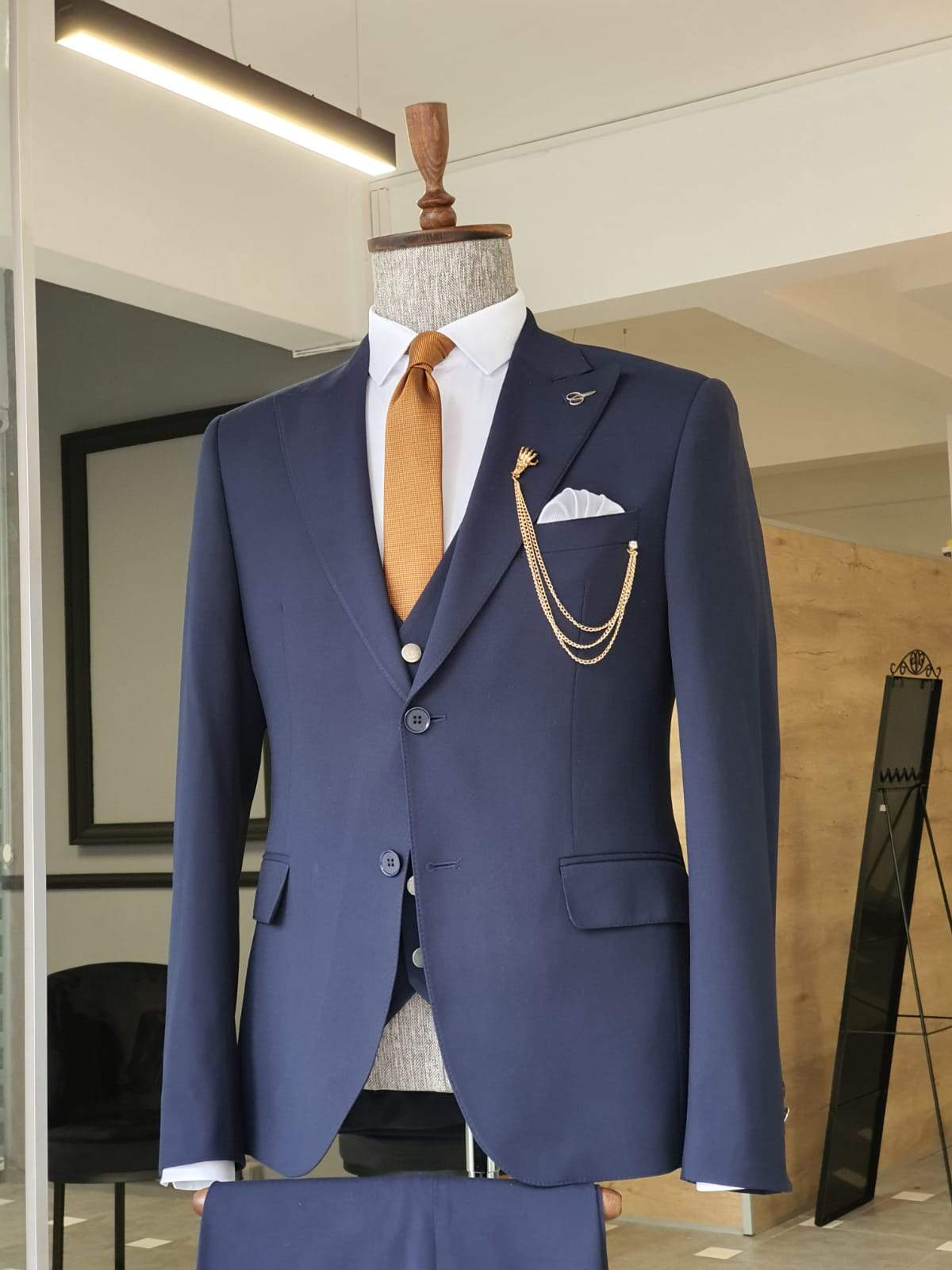 Varese Navy Blue Slim Fit Suit