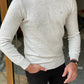 Cologne Beige Half Turtleneck Sweater
