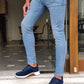 Elmore Blue Ripped Slim Fit Jeans