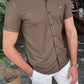 Elche Khaki Slim Fit Shirt