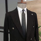 Geneva Black Double Breasted Coat