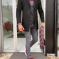 Hamilton Black Slim Fit Coat