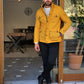 Catania Yellow Slim Fit Coat